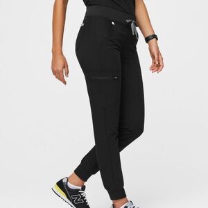 NEW Zamora Jogger Scrub Pants In Black Size M TALL